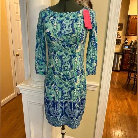 62- NWT-Lilly Pulitzer Sophie Dress, seeing double- size xxs - Picture 3 of 7